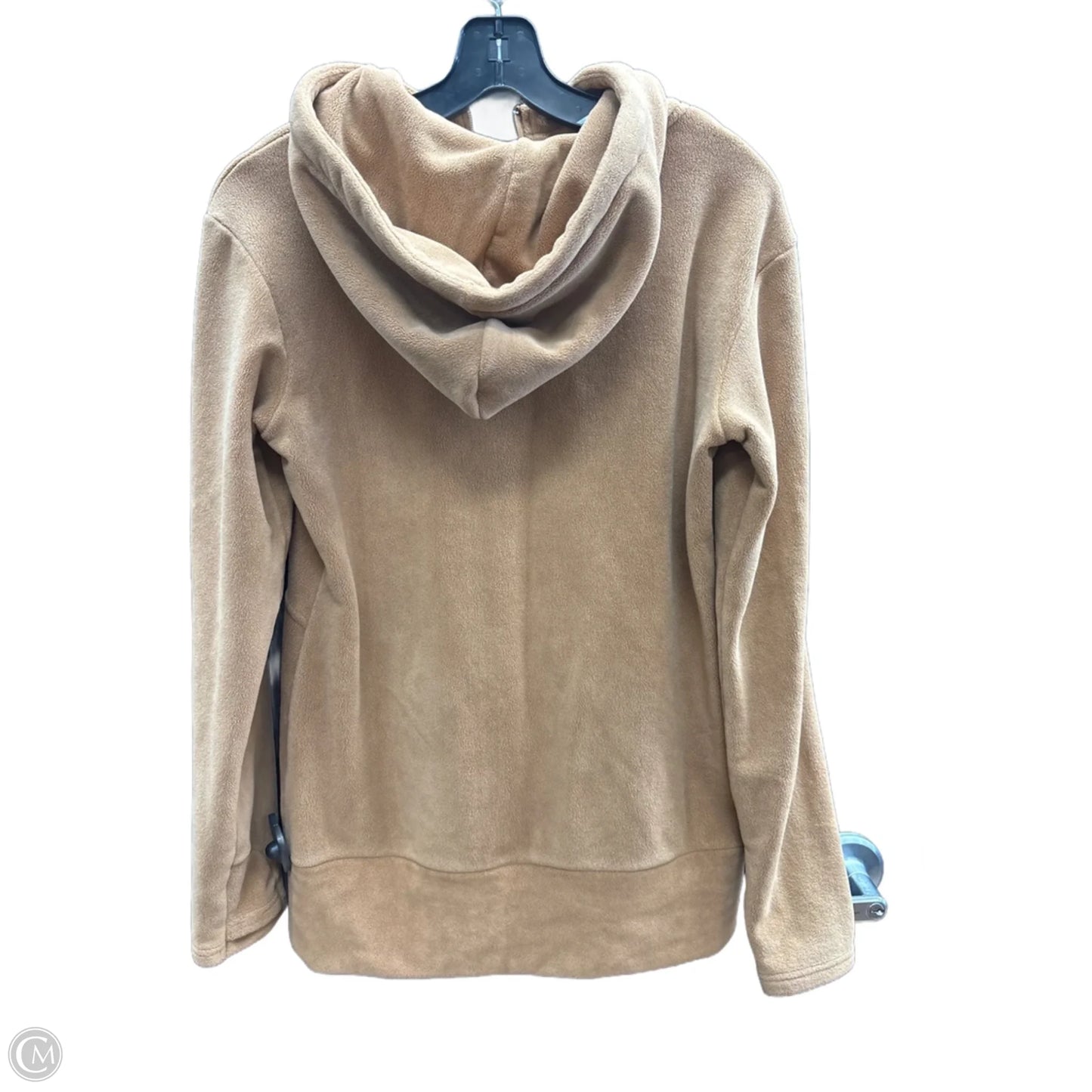 Sweatshirt Hoodie By Clothes Mentor In Tan, Size: M