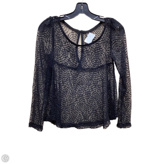 Top Long Sleeve By Clothes Mentor In Black