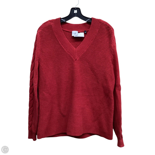 Sweater By Cabi In Red, Size: S