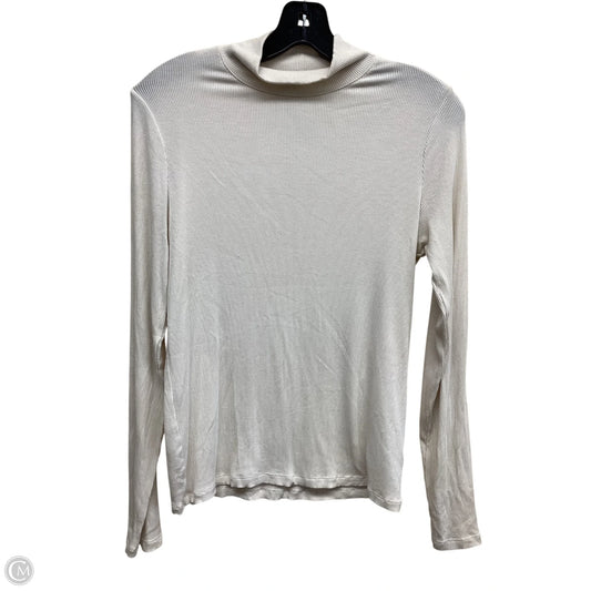 Top Long Sleeve By American Eagle In Cream, Size: L