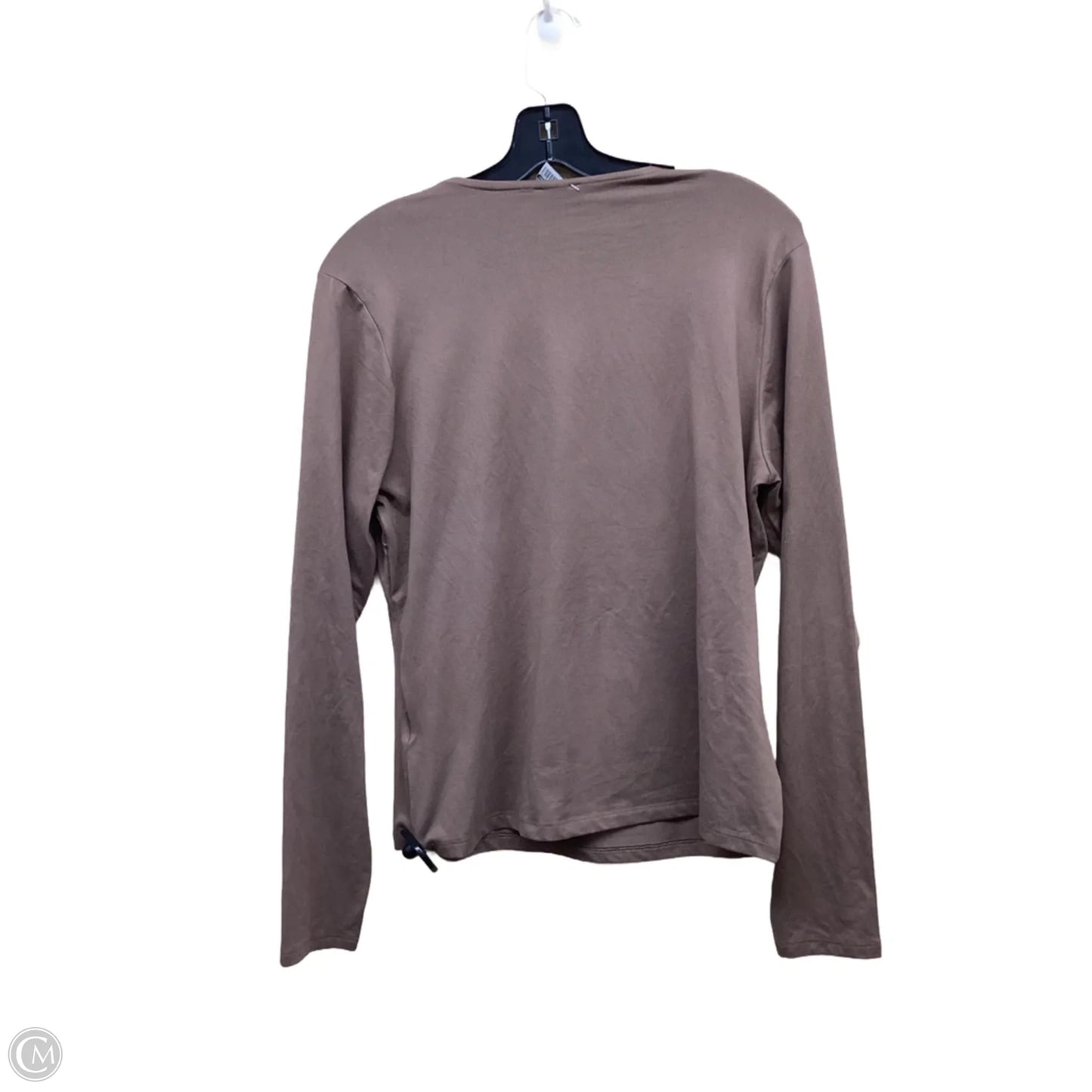 Top Long Sleeve By H&m In Brown, Size: L