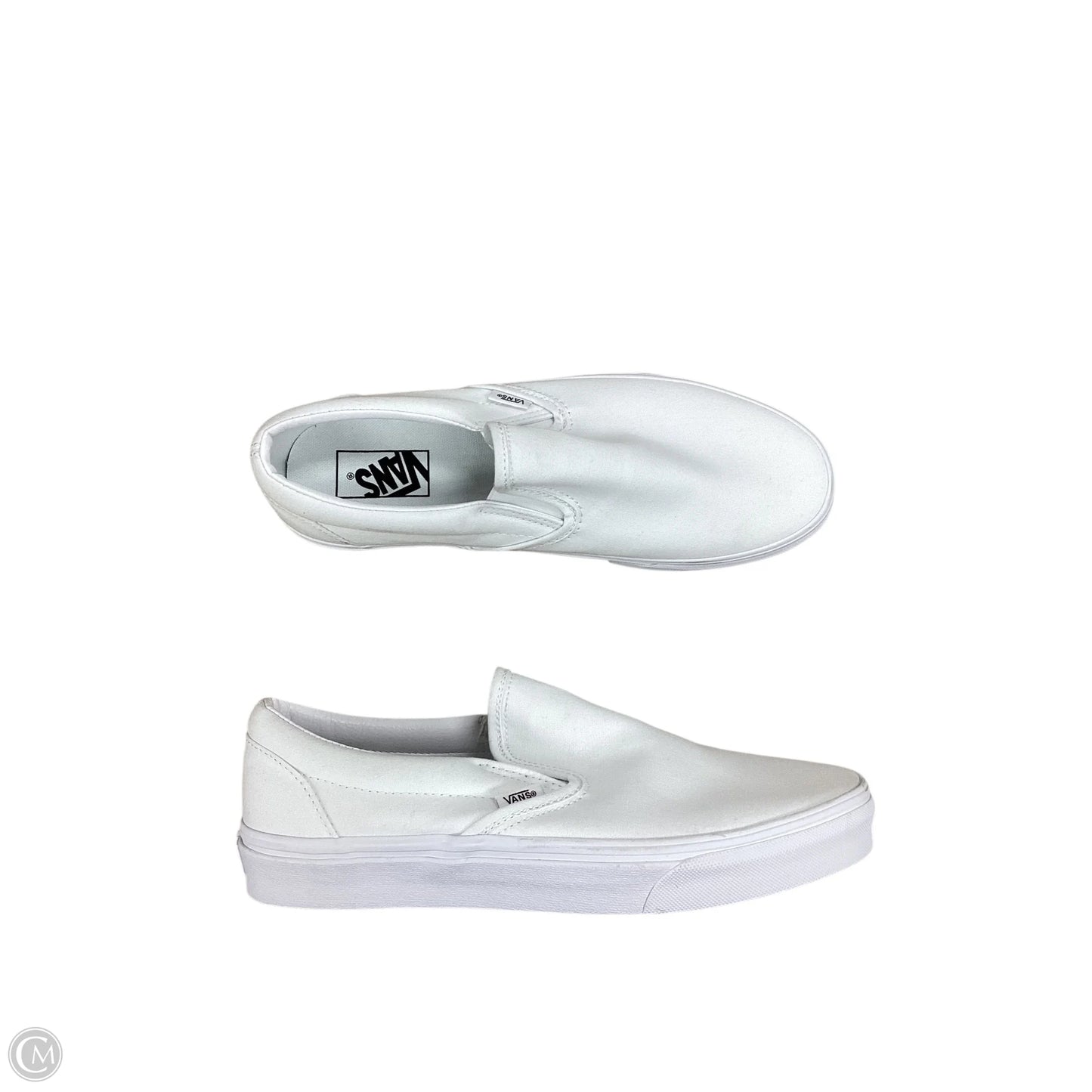 Shoes Flats By Vans In White, Size: 11