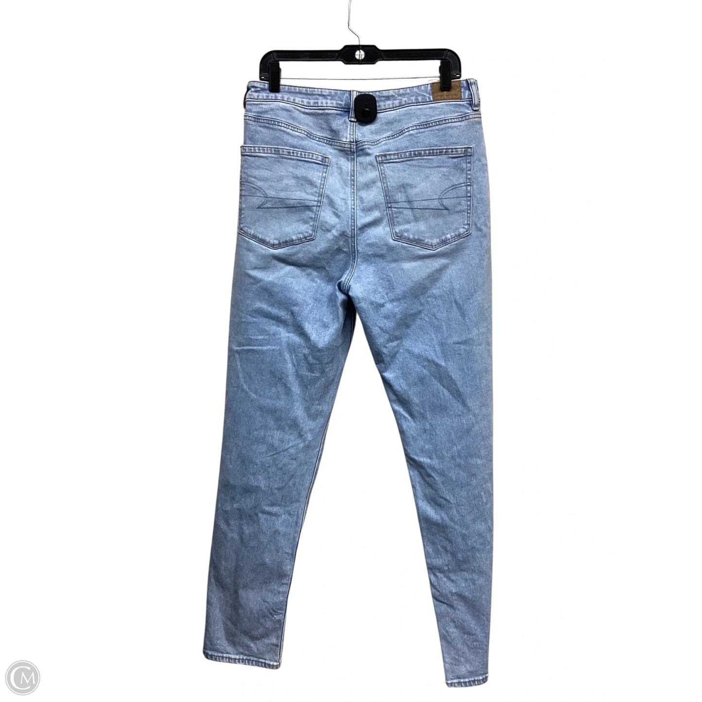 Jeans Straight By American Eagle In Blue Denim, Size: 12l