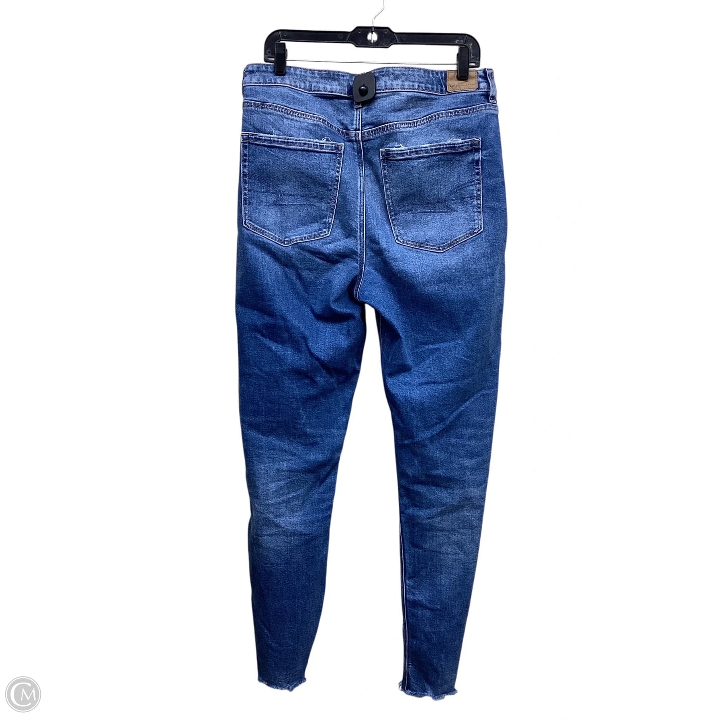 Jeans Straight By American Eagle In Blue Denim, Size: 12l