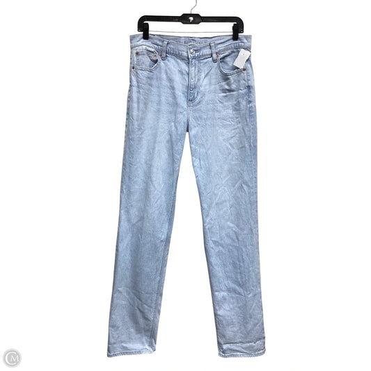 Jeans Straight By American Eagle In Blue Denim, Size: 10l