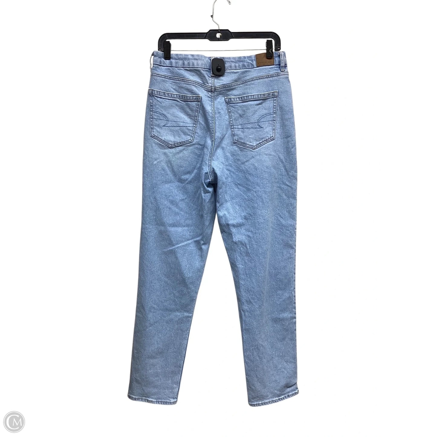 Jeans Straight By American Eagle In Blue Denim, Size: 10l