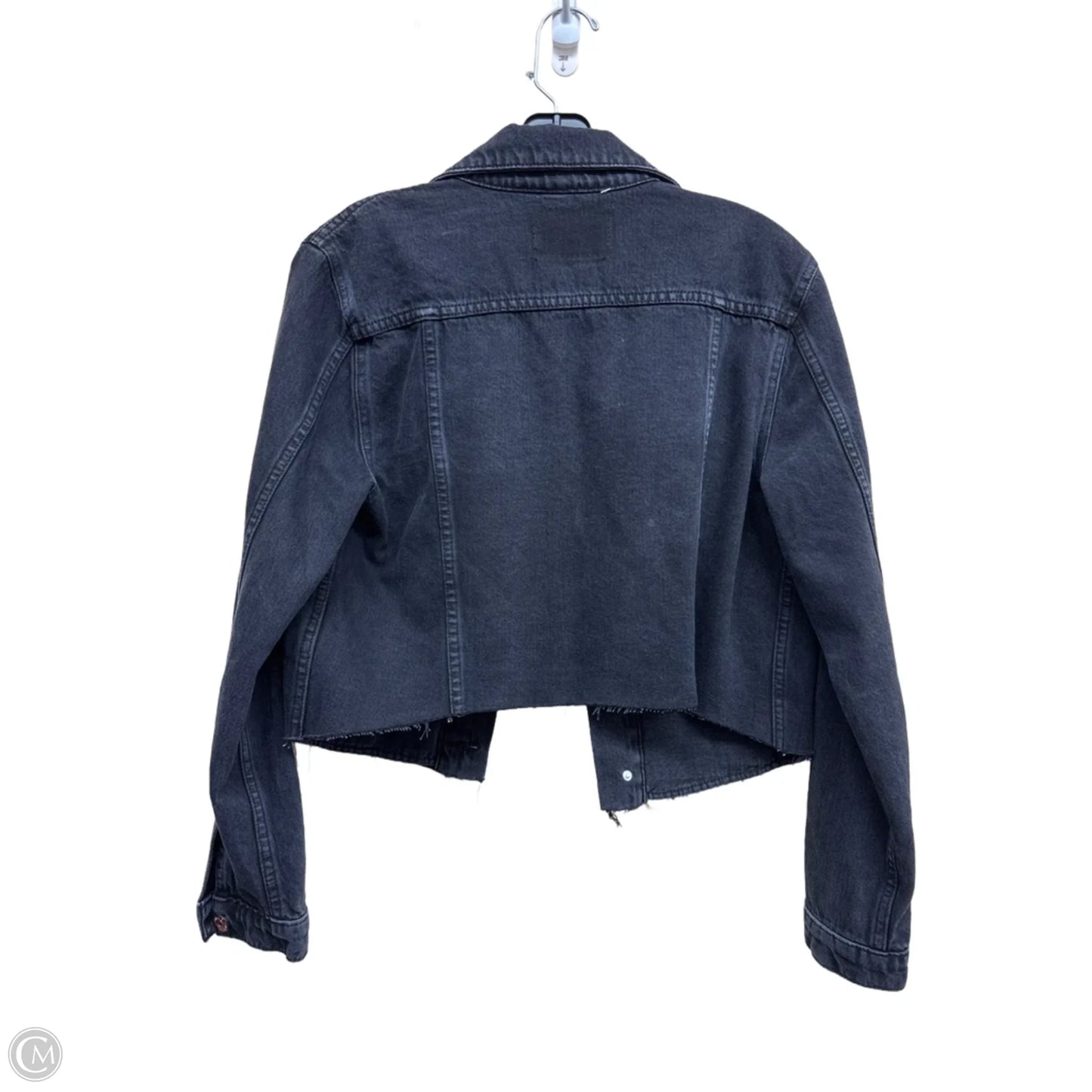 Jacket Denim By Etica In Black Denim, Size: S