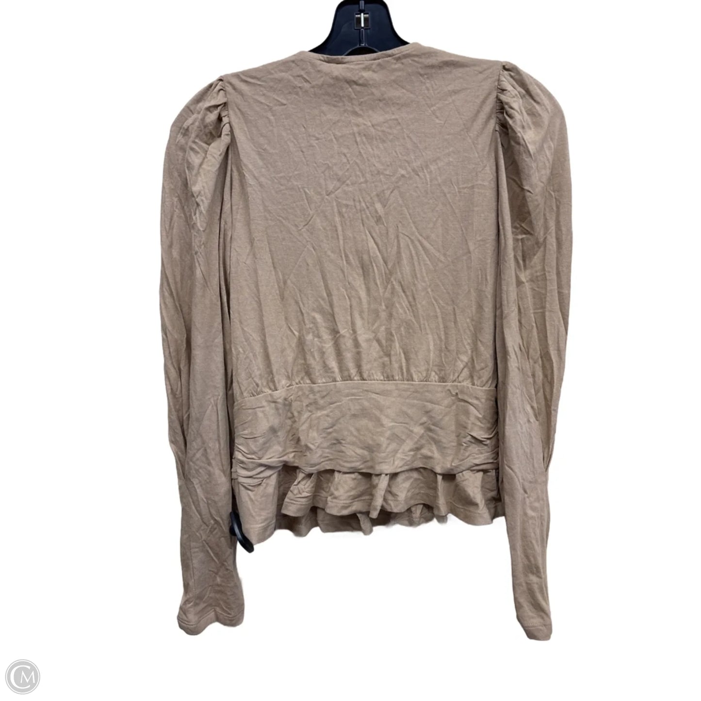 Top Long Sleeve By Banana Republic In Tan, Size: Xs