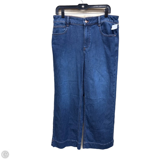 Jeans Wide Leg By Talbots In Blue Denim, Size: 12p