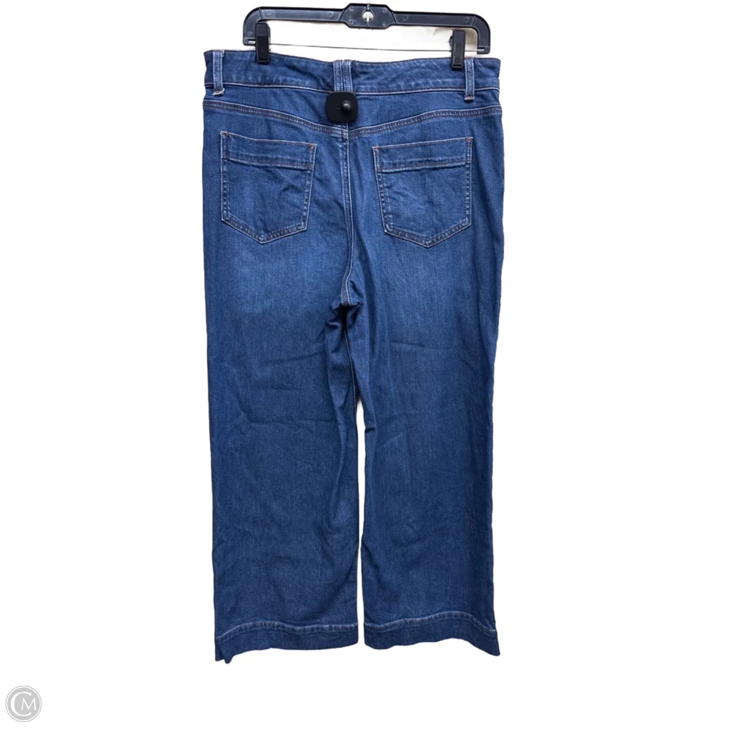 Jeans Wide Leg By Talbots In Blue Denim, Size: 12p