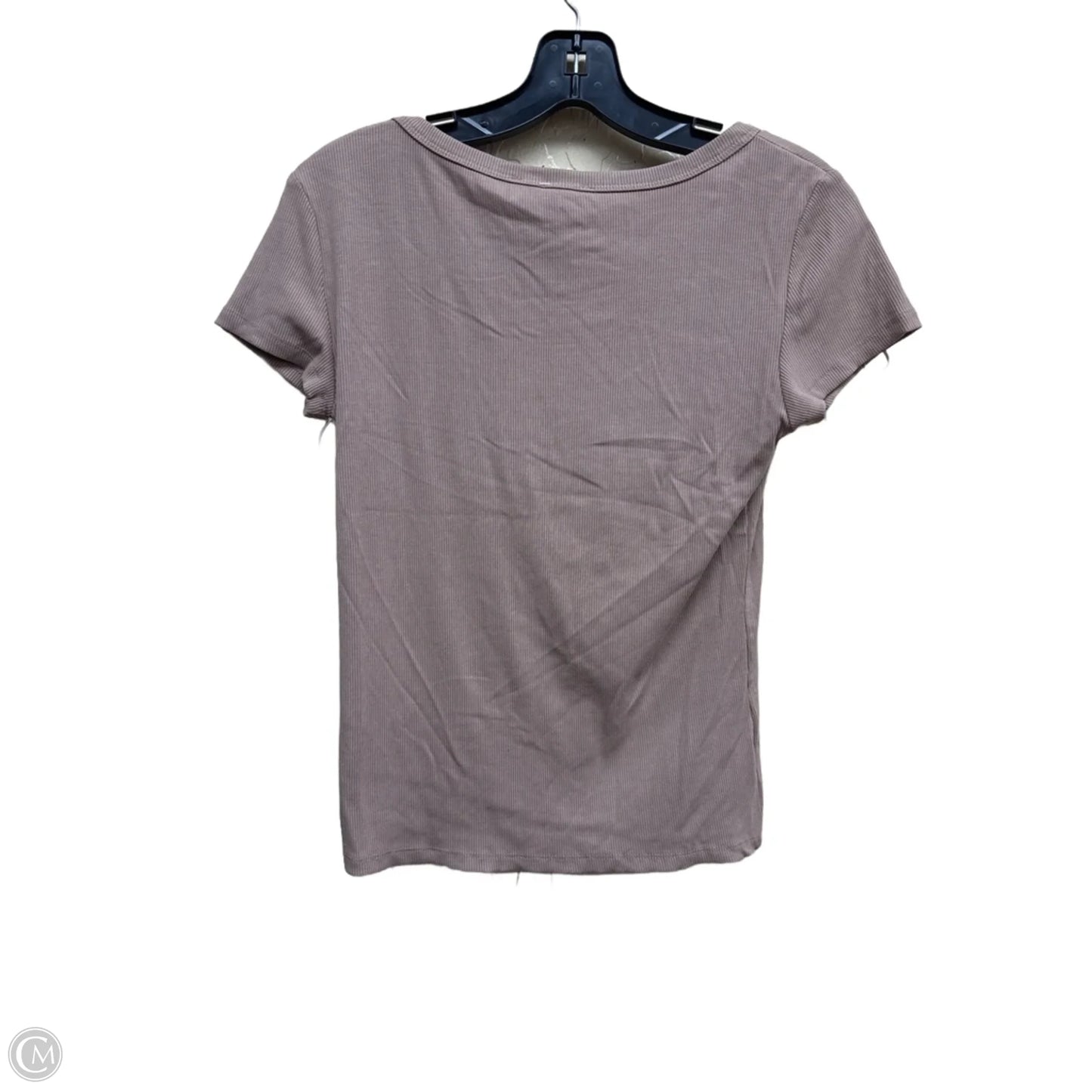 Top Short Sleeve By Pink Rose In Tan, Size: L