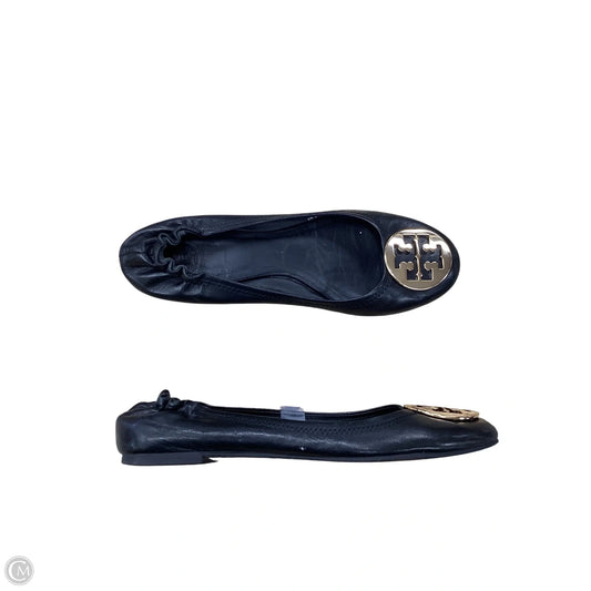 Shoes Designer By Tory Burch In Black & Gold, Size: 9.5