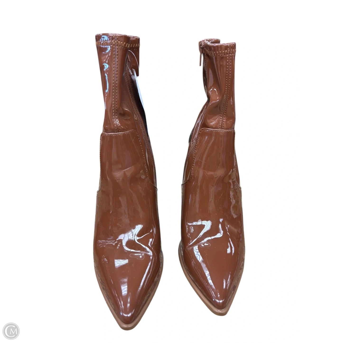 Boots Ankle Heels By Steve Madden In Brown, Size: 10