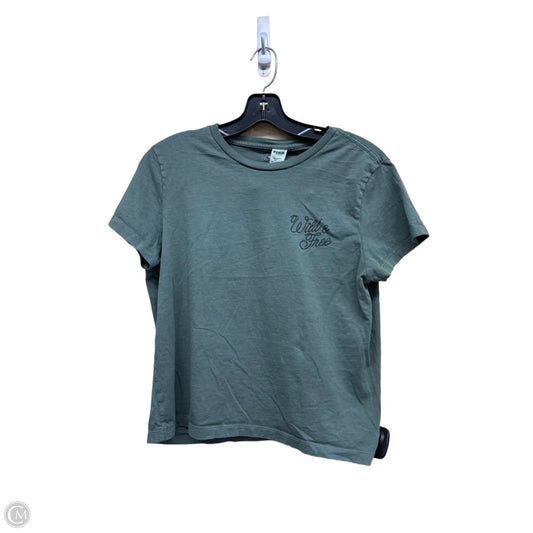 Top Short Sleeve By Pink In Green, Size: M