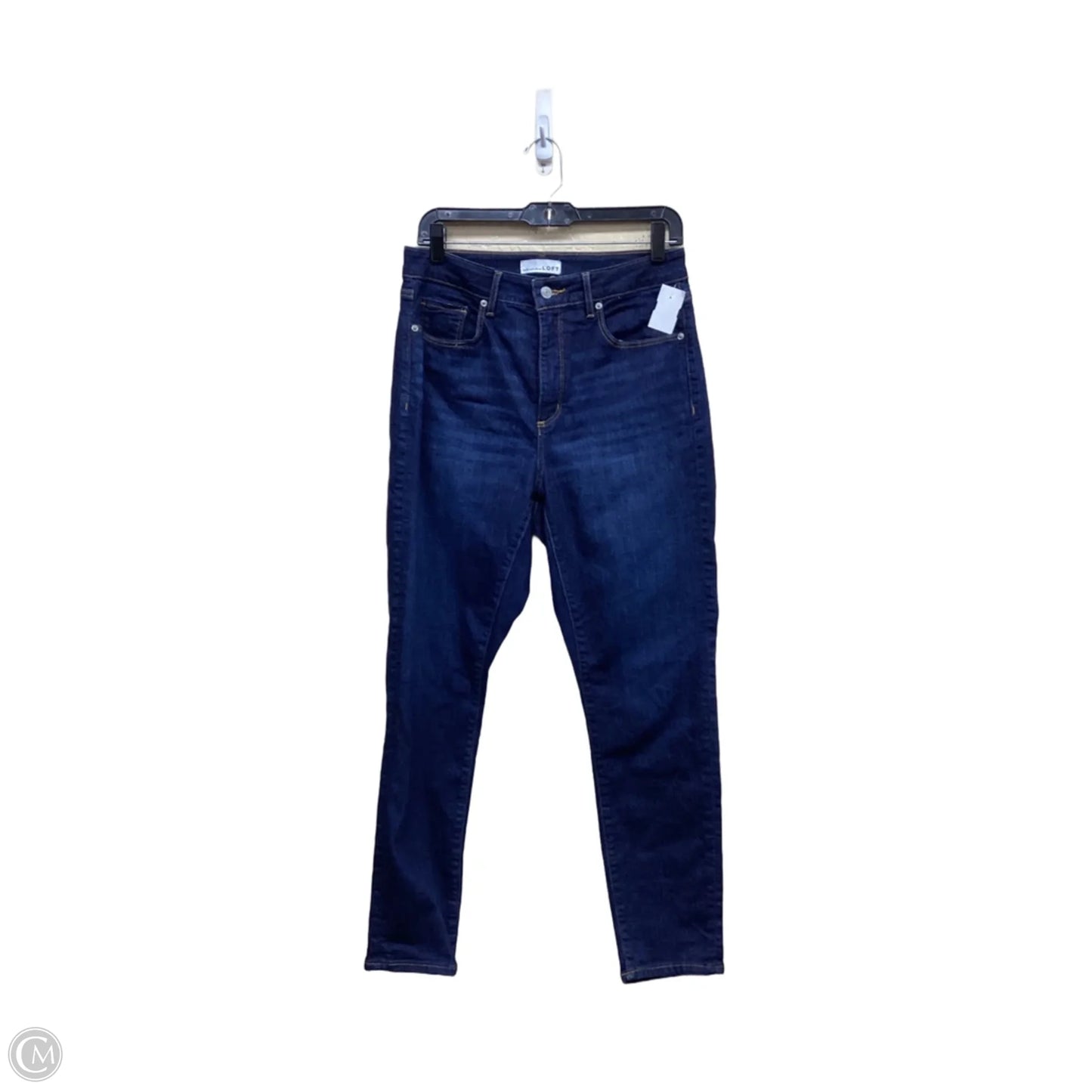 Jeans Straight By Loft In Blue Denim, Size: 8