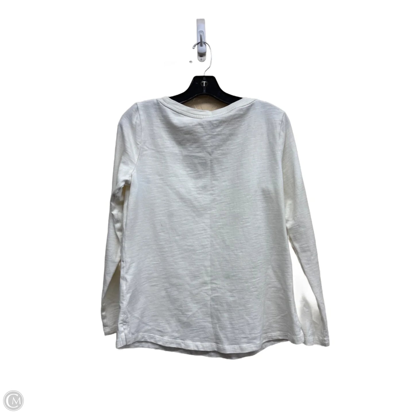 Top Long Sleeve By Talbots In Cream, Size: Mp