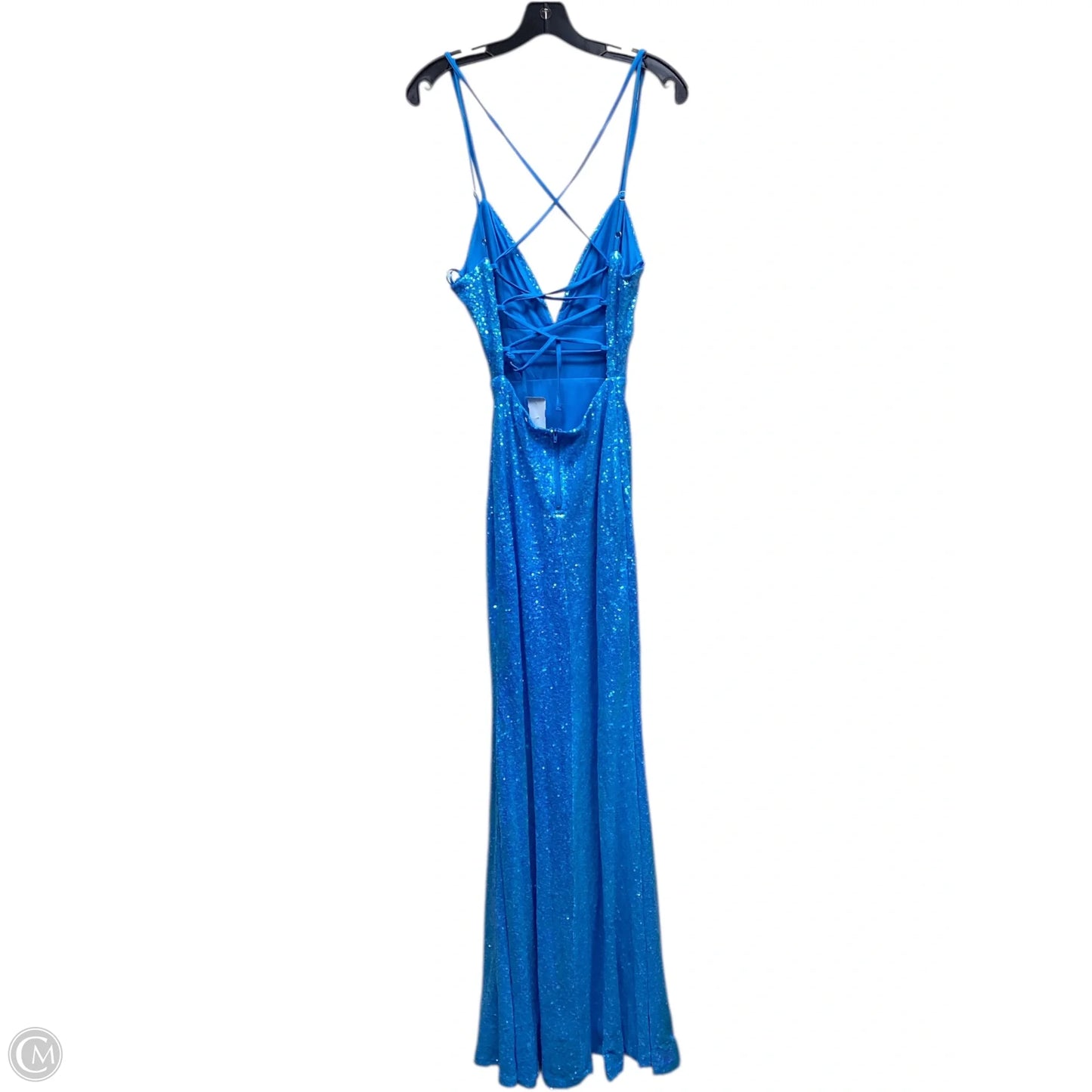Dress Party Long By Fashion Nova In Blue, Size: S