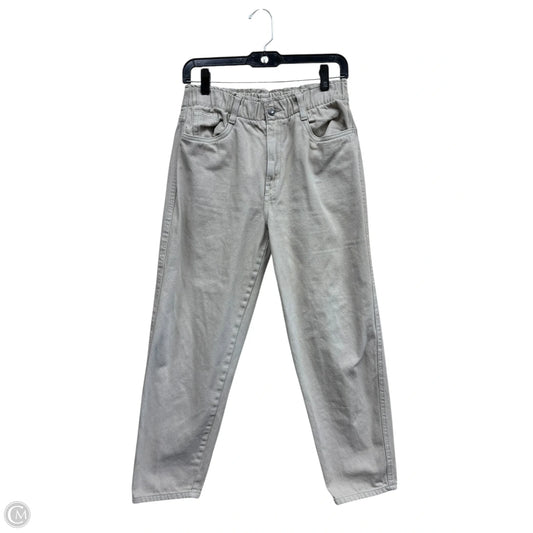 Jeans Straight By H&m In Beige, Size: 8