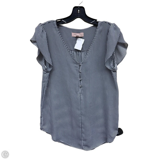Top Short Sleeve By Philosophy In Striped Pattern, Size: Xs