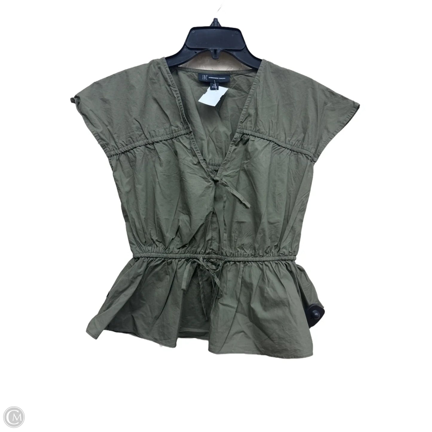 Top Short Sleeve By Inc In Green, Size: Sp