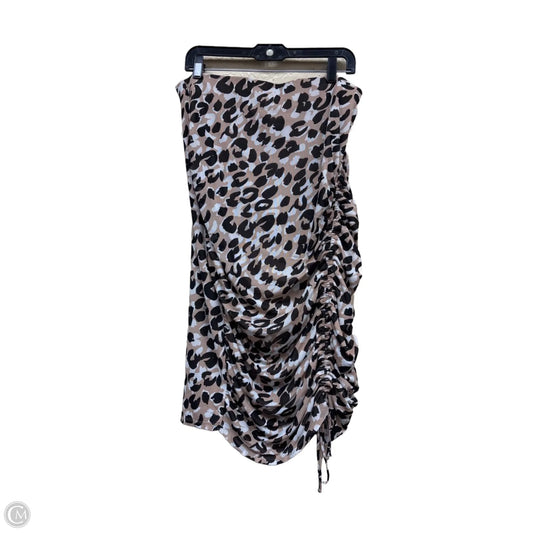 Skirt Midi By Calvin Klein In Animal Print, Size: Xl