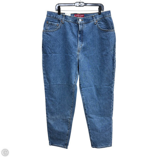 Jeans Straight By Levis In Blue Denim, Size: 18