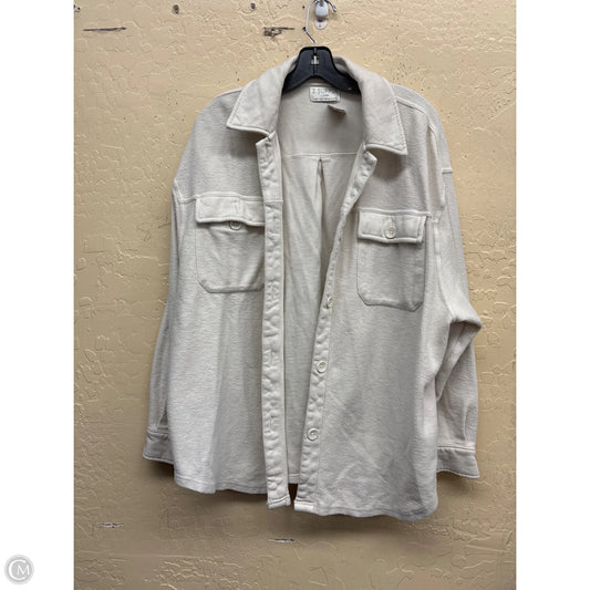 Jacket Shirt By Z Supply In Cream, Size: L