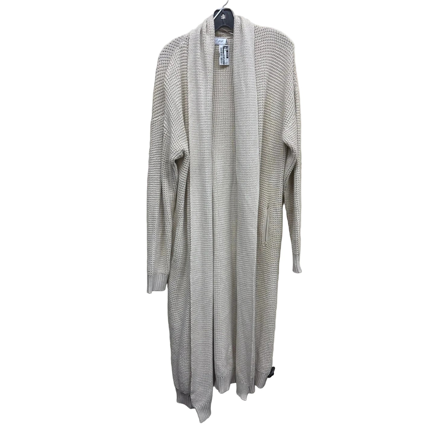 Sweater Cardigan By Clothes Mentor In Tan, Size: 8