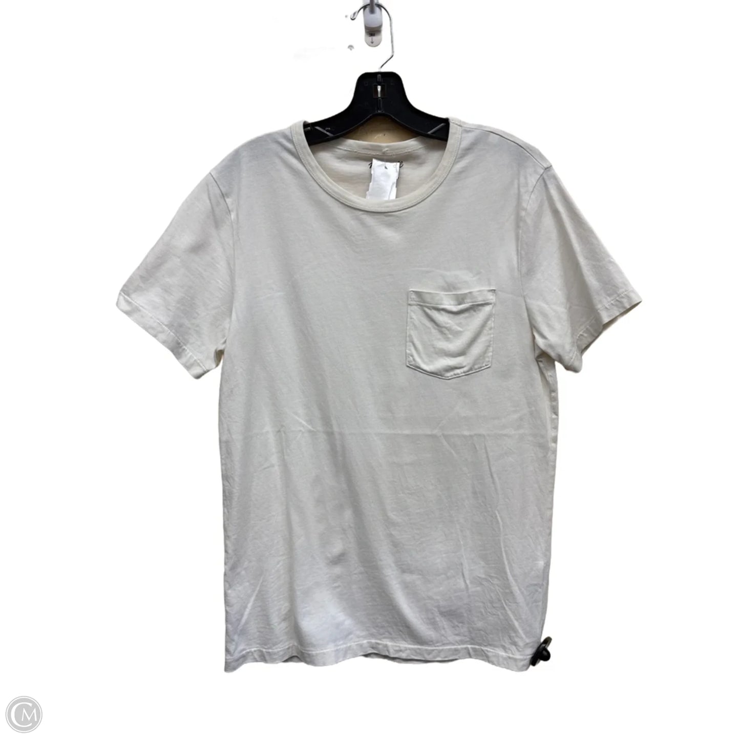 Top Short Sleeve By Madewell In White, Size: S