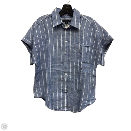 Top Short Sleeve By Banana Republic In Blue, Size: Xs