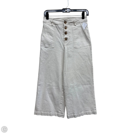 Pants Cropped By Alya In Cream, Size: S