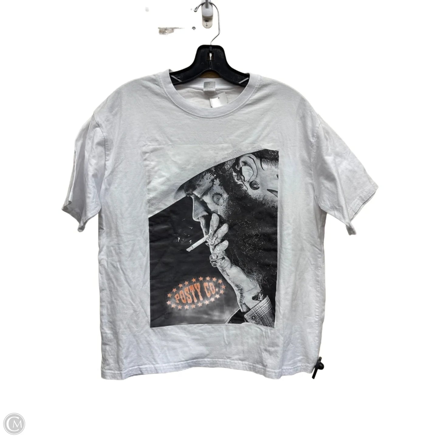 Top Short Sleeve By Clothes Mentor In White, Size: L