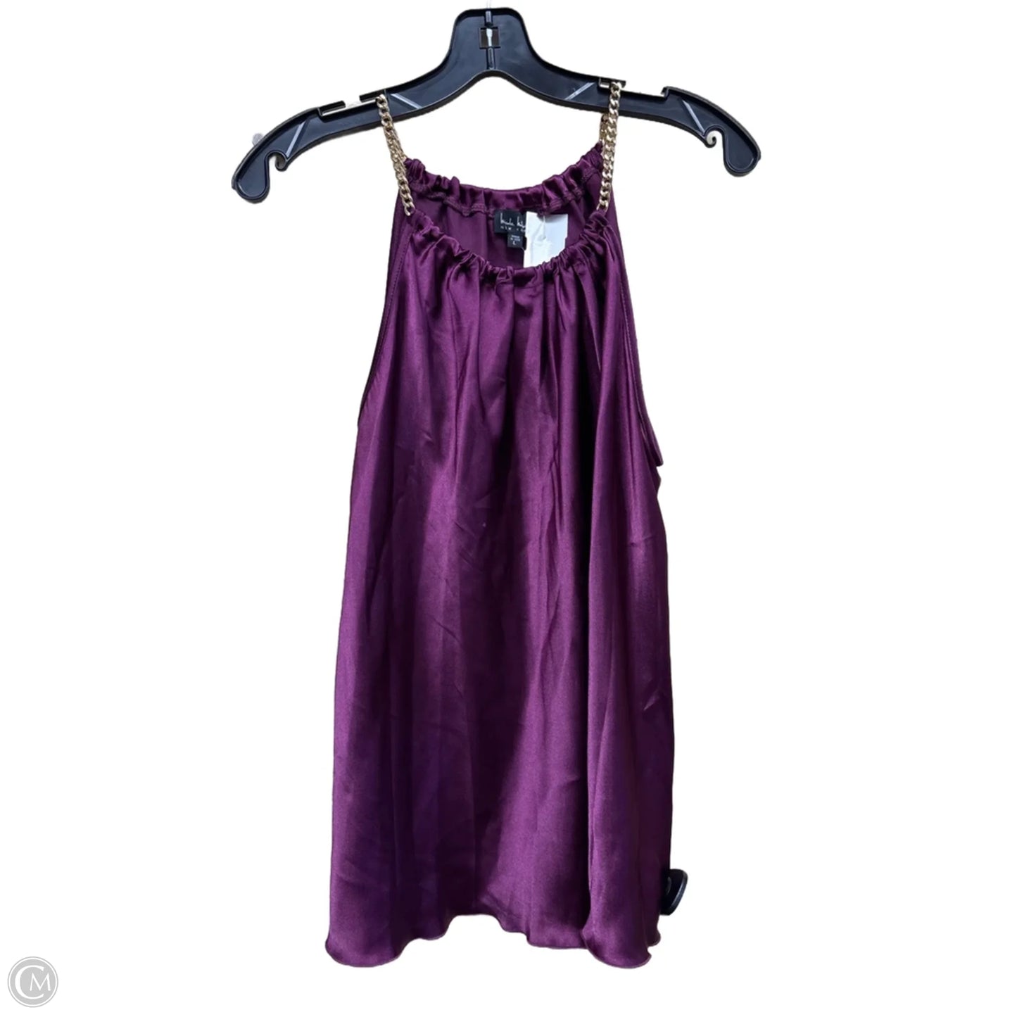 Top Sleeveless By Nicole By Nicole Miller In Purple, Size: L