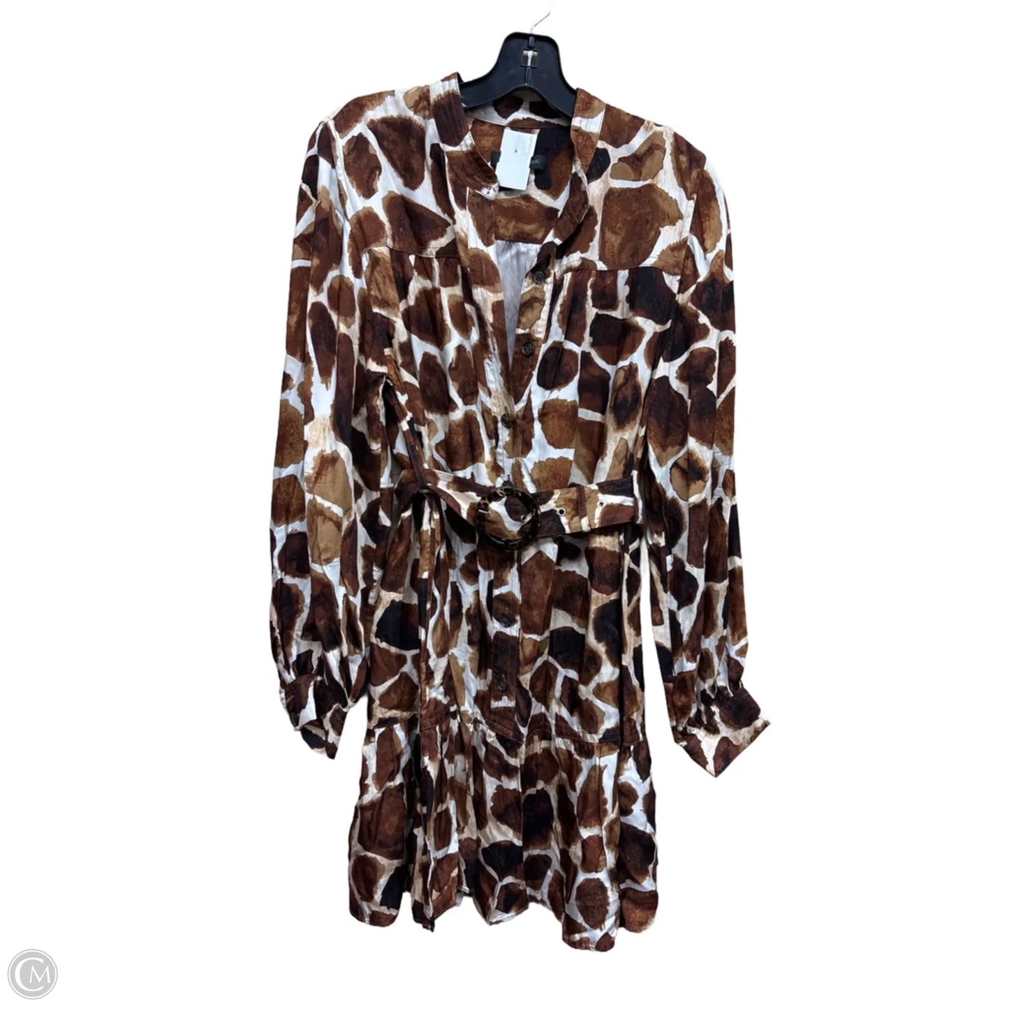 Dress Casual Midi By Banana Republic In Animal Print, Size: S