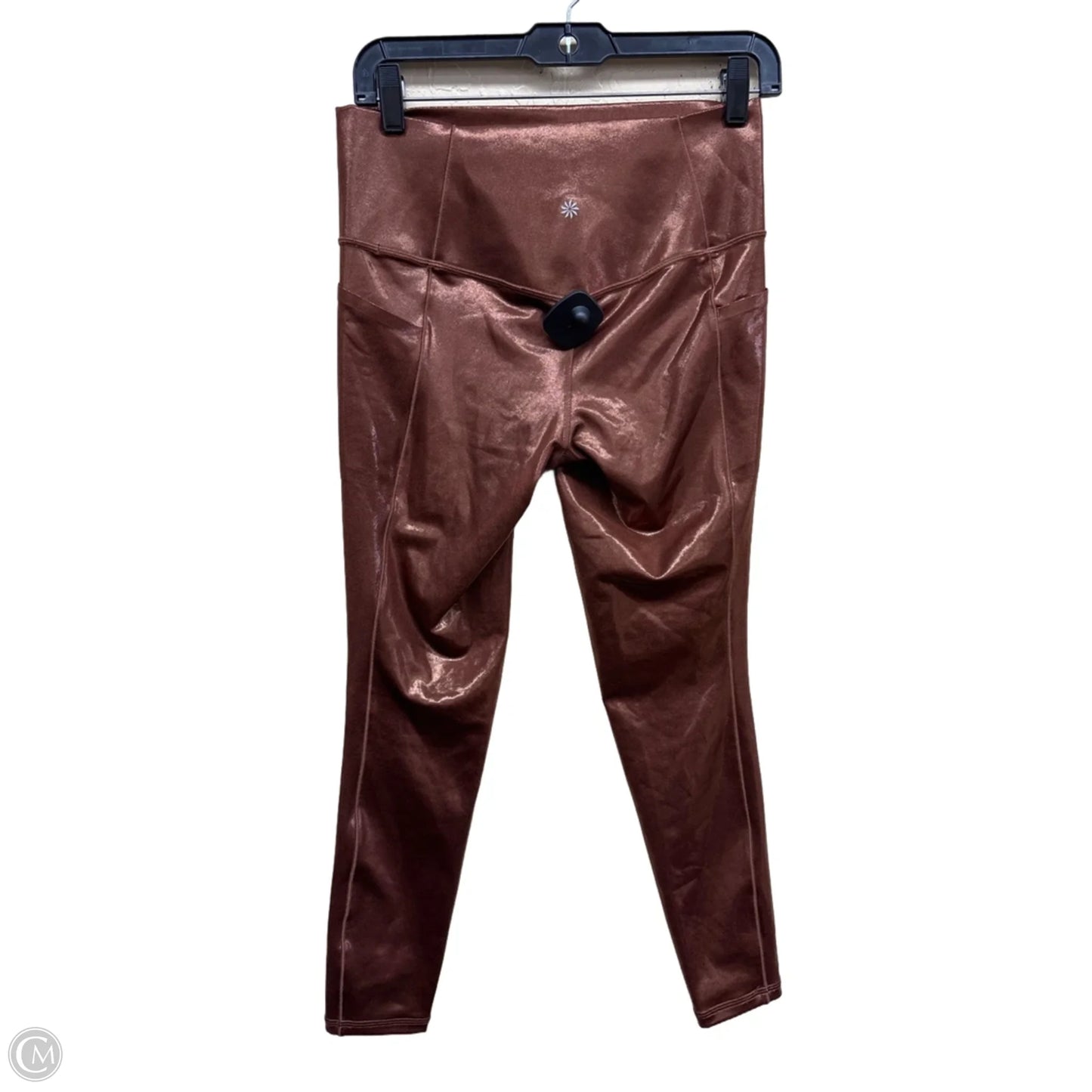 Athletic Leggings By Athleta In Bronze, Size: M