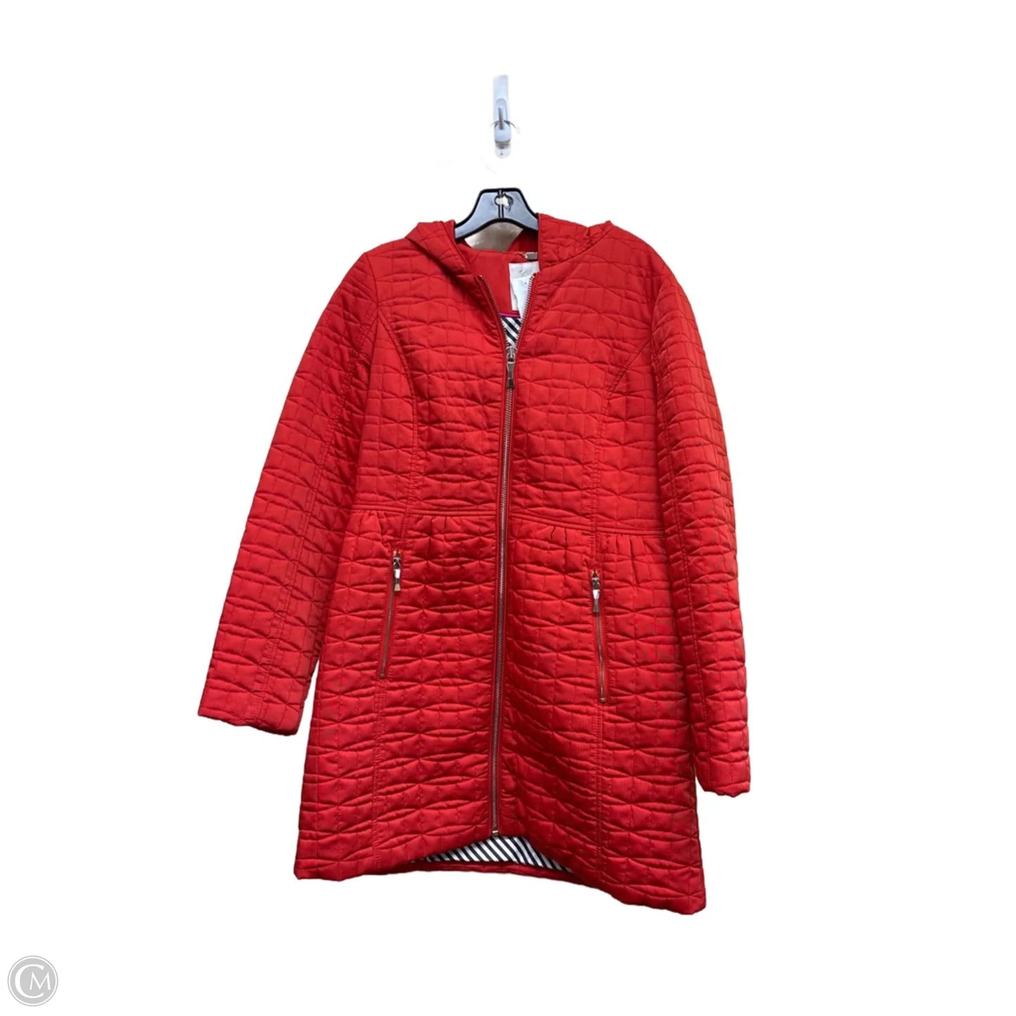Jacket Designer By Kate Spade In Red, Size: M