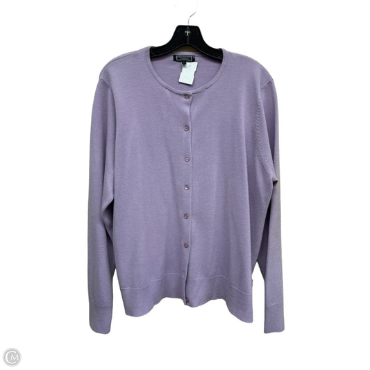 Cardigan By Clothes Mentor In Purple, Size: 20