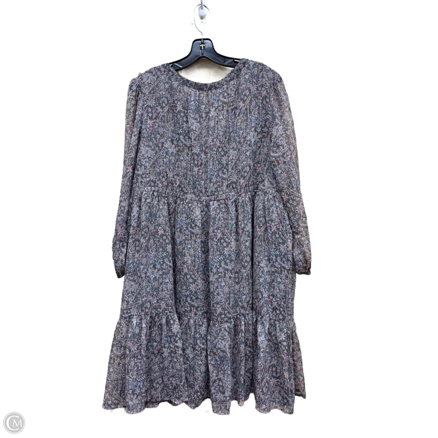 Dress Casual Short By Lucky Brand In Floral Print, Size: Xxl