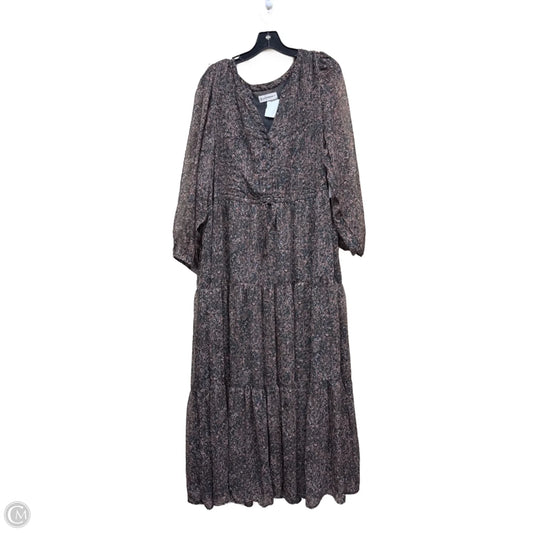 Dress Casual Maxi By Lucky Brand In Floral Print, Size: Xxl