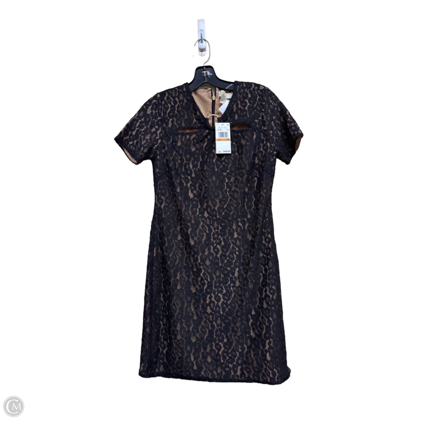 Dress Party Short By Michael By Michael Kors In Black & Tan, Size: Sp