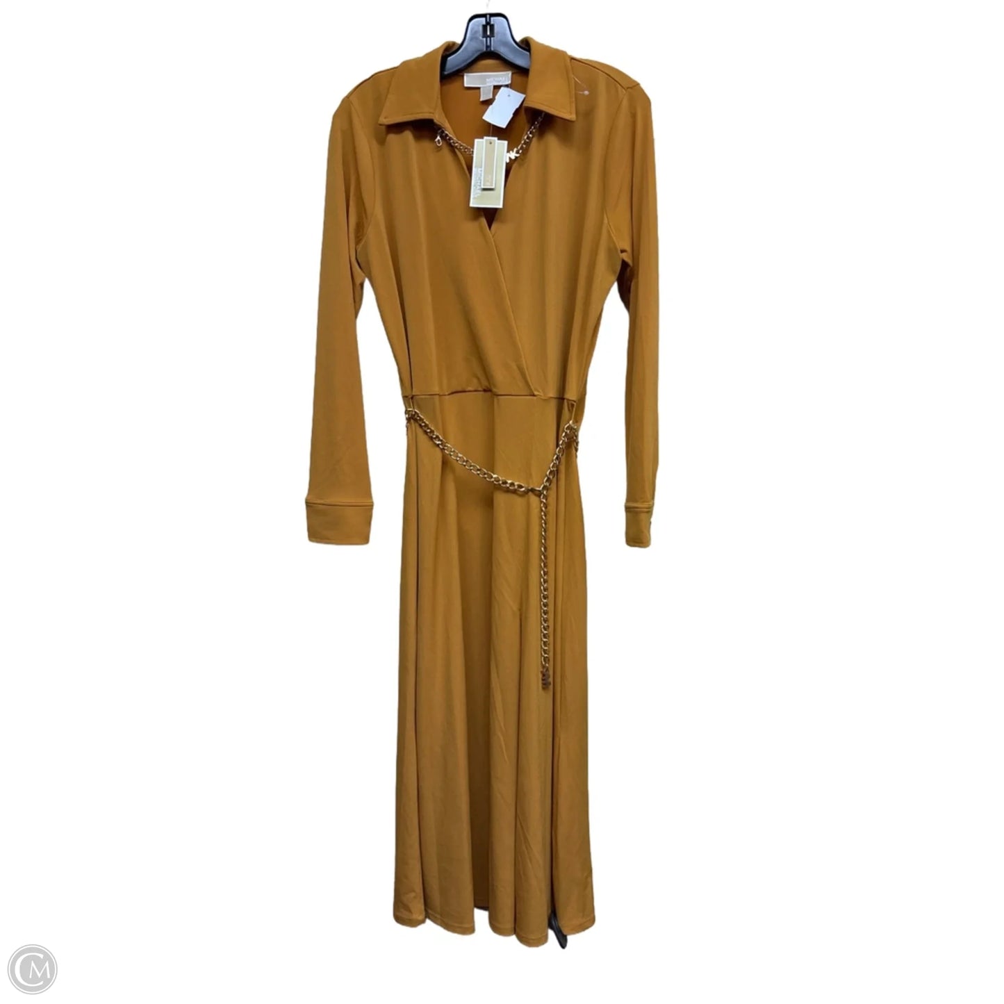 Dress Casual Maxi By Michael By Michael Kors In Yellow, Size: M