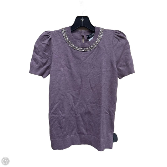 Top Short Sleeve By Lauren By Ralph Lauren In Purple, Size: Xs
