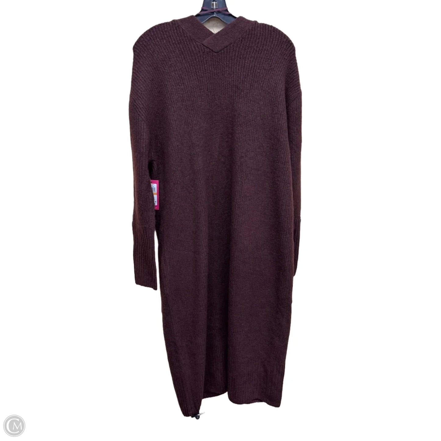 Sweater Cardigan By Vince Camuto In Maroon, Size: S
