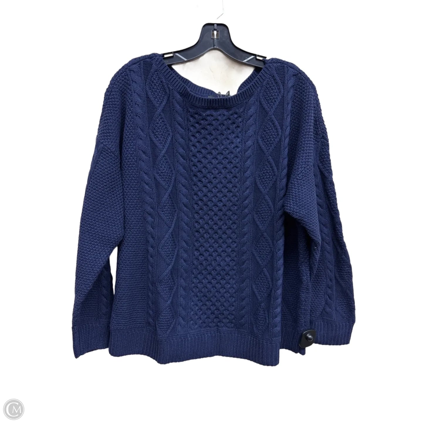 Sweater By Lauren By Ralph Lauren In Navy, Size: 2x