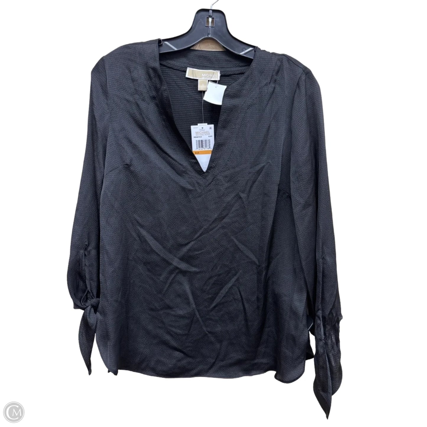 Top Long Sleeve By Michael By Michael Kors In Black, Size: S