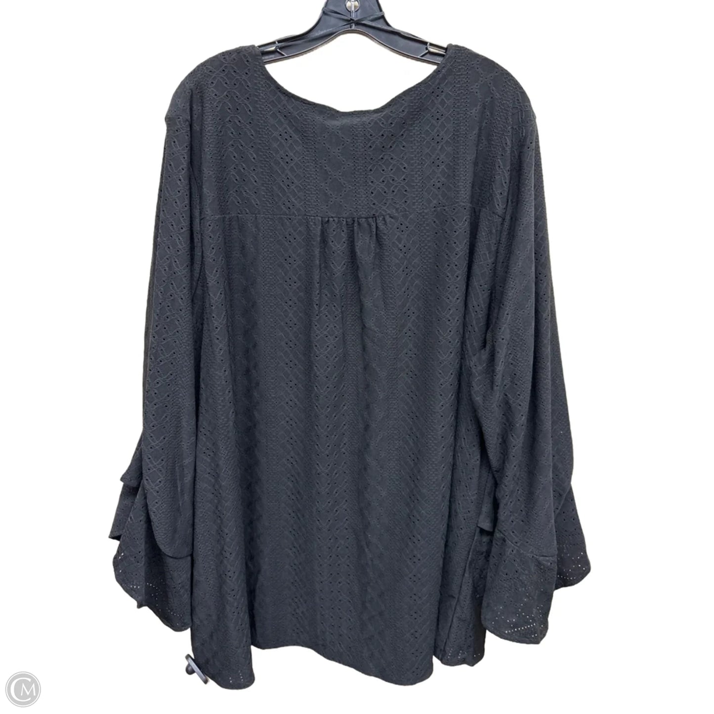 Top Long Sleeve By Vince Camuto In Black, Size: 3x