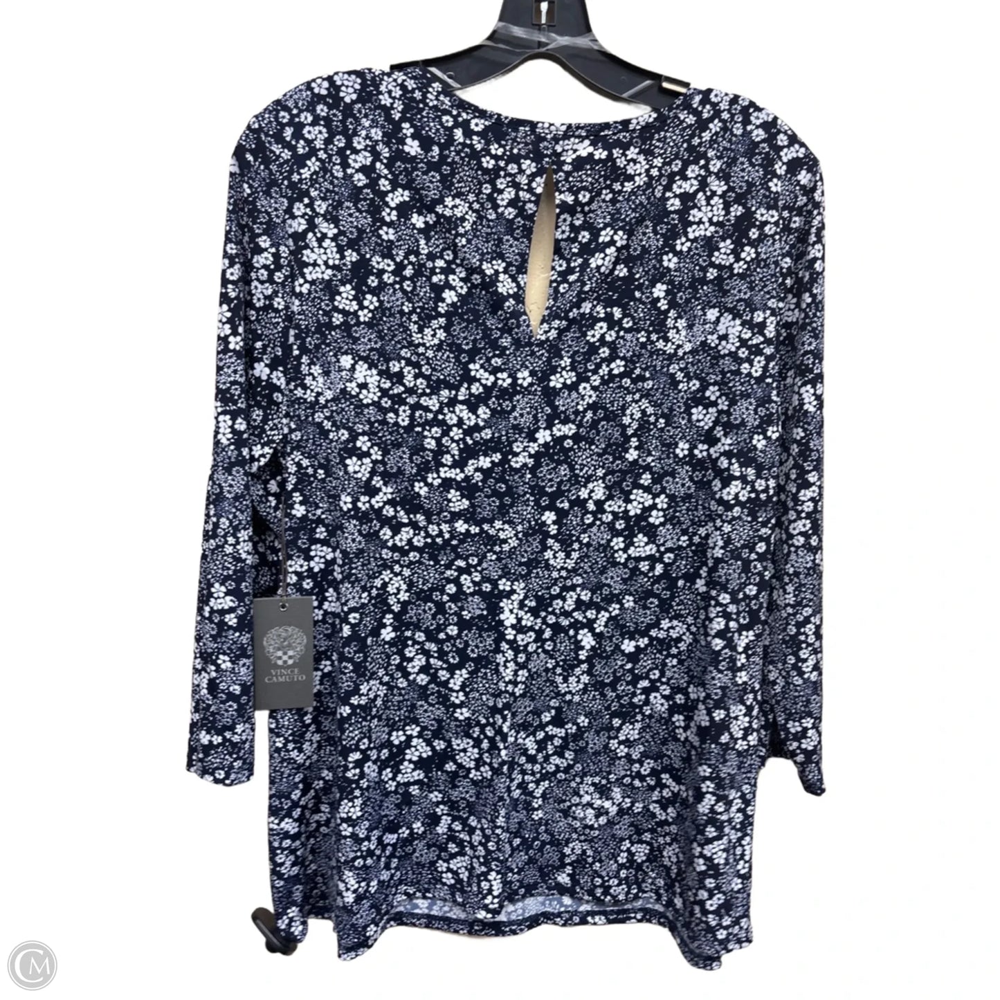 Top Long Sleeve By Vince Camuto In Floral Print, Size: L