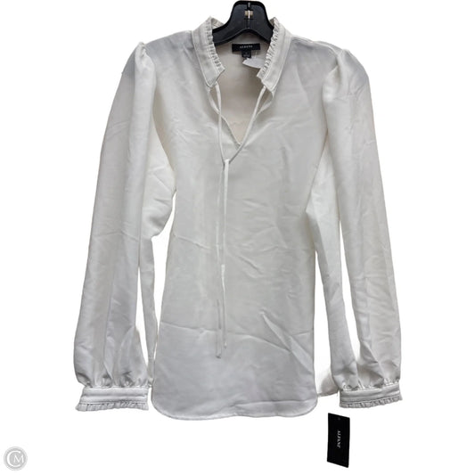 Top Long Sleeve By Alfani In White, Size: S