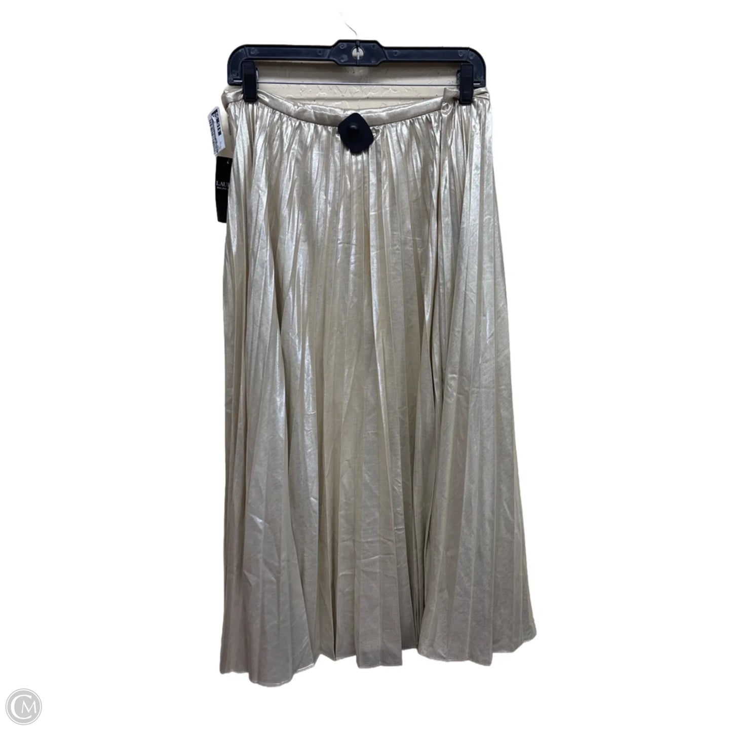 Skirt Maxi By Lauren By Ralph Lauren In Gold, Size: 14