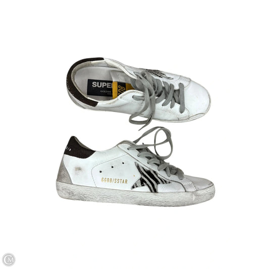 Shoes Luxury Designer By Golden Goose In Grey & White
